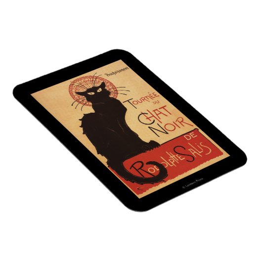 Chat Noir Cabaret Troupe Black Cat Promo Poster Magnet (Rechte Seite)