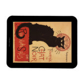 Chat Noir Cabaret Troupe Black Cat Promo Poster Magnet (Horizontal)