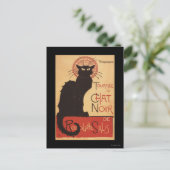 Chat Noir Cabaret Troupe Black Cat Promo Poster Postkarte (Stehend Vorderseite)