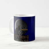 Chat Noir Chanukah mit Menorah Kaffeetasse (Vorderseite Links)