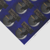 Chat Noir Chanukah mit Menorah Seidenpapier (Ausschnitt)