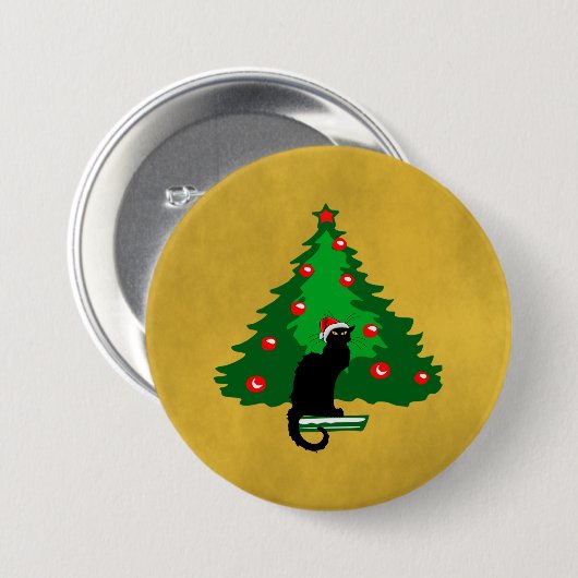 Chat Noir Christmas Button (Vorne & Hinten)