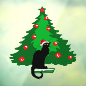 Chat Noir Christmas Fensteraufkleber (Blatt 3)