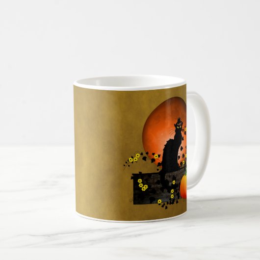 Chat Noir Erntedank Kaffeetasse (VorderseiteRechts)