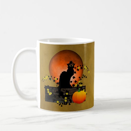Chat Noir Erntedank Kaffeetasse (Links)