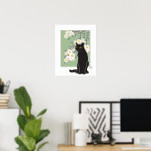 Chat Noir et Fluer de Pommier Poster (Heimbüro)