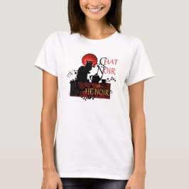 Chat Noir et Thé Noir, Black Cat Black Tee