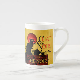 Chat Noir et Thé Noir, Black Cat Black Tee Porzellantasse