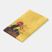 Chat Noir et Thé Noir, Black Cat Black Tee Post-it Klebezettel (angewinkelt)