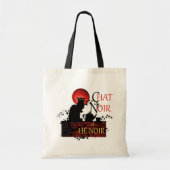 Chat Noir et Thé Noir, Black Cat Black Tee Tragetasche (Vorne)