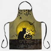 Chat Noir Halloween Black Cat Schürze (Vorderseite)