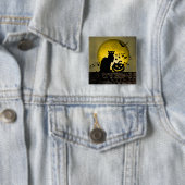 Chat Noir Halloween Button (Beispiel)