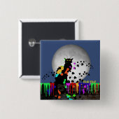 Chat Noir Holi Hai Button (Vorne & Hinten)