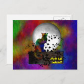 Chat Noir Holi Hai Postkarte (Vorne/Hinten)