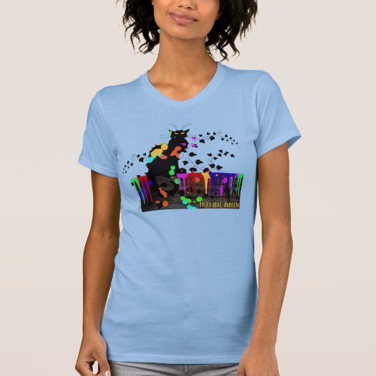 Chat Noir Holi Hai T-Shirt (Vorderseite)