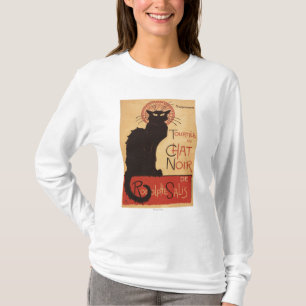Chat Noir Kabarett Truppe Schwarze Katze Werbeplak T-Shirt
