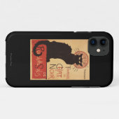 Chat-Noir Kabaretttroupe-schwarze Case-Mate iPhone Hülle (Rückseite (Horizontal))