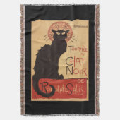 Chat-Noir Kabaretttroupe-schwarze Decke (Vorderseite Vertikal)