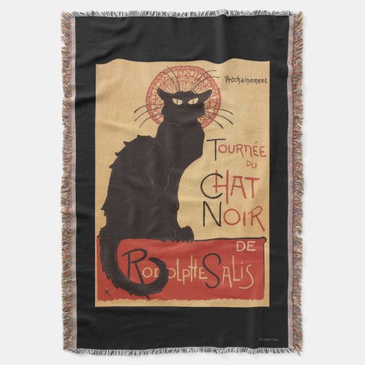 Chat-Noir Kabaretttroupe-schwarze Decke (Vorderseite Vertikal)