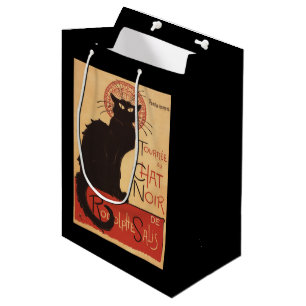 Chat-Noir Kabaretttroupe-schwarze Mittlere Geschenktüte