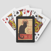 Chat-Noir Kabaretttroupe-schwarze Spielkarten (Rückseite)