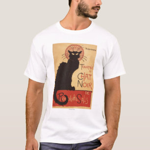 Chat-Noir Kabaretttroupe-schwarze T-Shirt