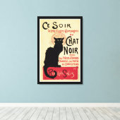 Chat Noir Leinwanddruck (Insitu (Holzboden))