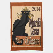 Chat Noir Mardi Gras Handtuch, Handtuch (Vertikal)