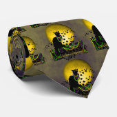 Chat Noir Mardi Gras Krawatte (Gerollt)