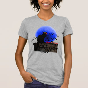 Chat Noir mit Single Rote Rose T-Shirt