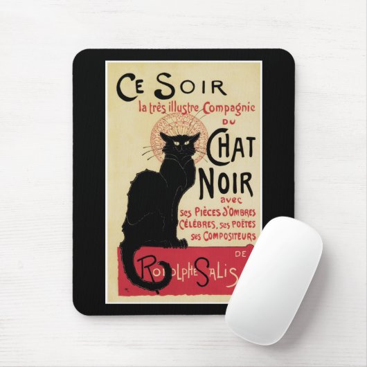 Chat Noir Mousepad (Mit Mouse)