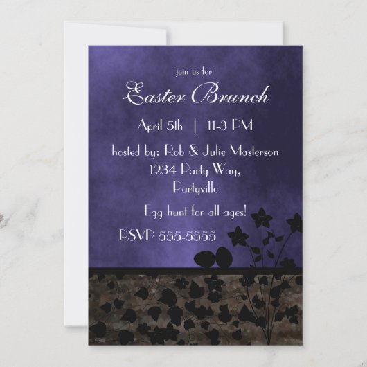 Chat Noir Oaster Einladung (Vorderseite)