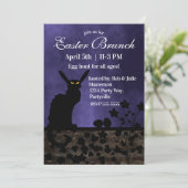 Chat Noir Oaster Einladung (Stehend Vorderseite)