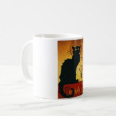 Chat Noir - Schwarze Katze Kaffeetasse (Vorderseite Links)