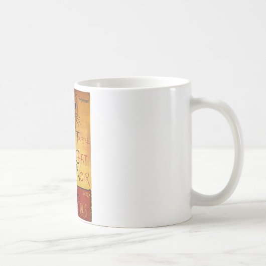 Chat Noir - Schwarze Katze Kaffeetasse (Rechts)