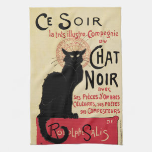 Chat Noir~Schwarze Katze Küchentuch