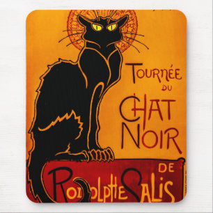 Chat Noir - Schwarze Katze Mousepad