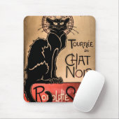 Chat Noir - Schwarze Katze Poster Mousepad (Mit Mouse)