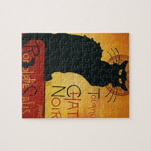 Chat Noir - Schwarze Katze Puzzle (Horizontal)