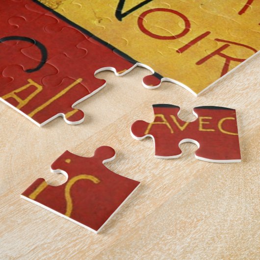 Chat Noir - Schwarze Katze Puzzle (Seite)