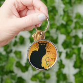 Chat Noir - Schwarze Katze Schlüsselanhänger (Hand)