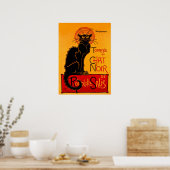 CHAT NOIR (Schwarzkatze) ~ Poster (Küche)