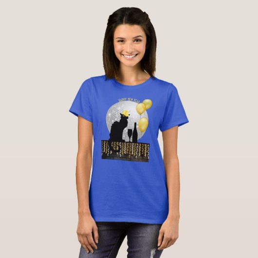Chat Noir Silvester T-Shirt (Vorne ganz)