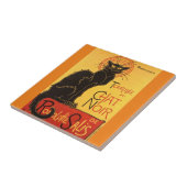 Chat Noir Steinlen Belle Epoque Vintage Kunst Fliese (Seite)