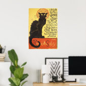 Chat Noir Steinlen Belle Epoque Vintage Kunst Poster (Heimbüro)