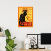 Chat Noir Steinlen Belle Epoque Vintage Kunst Poster (Heimbüro)