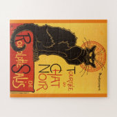 Chat Noir Steinlen Belle Epoque Vintage Kunst Puzzle (Horizontal)