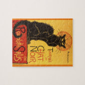 Chat Noir Steinlen Belle Epoque Vintage Kunst Puzzle (Horizontal)