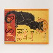 Chat Noir Steinlen Belle Epoque Vintage Kunst Puzzle (Horizontal)