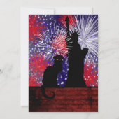 Chat Noir und 4. Juli Einladung (Rückseite)